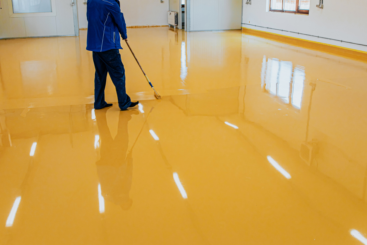 coating floor with epoxy